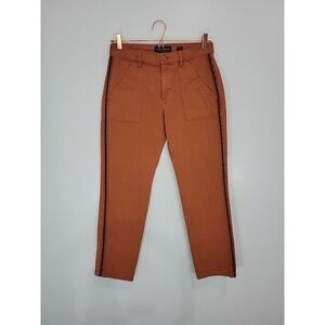 Lucky Brand Poppy Brown High Rise Cropped Straight Leg‎ Utility Pants Size 2/26
